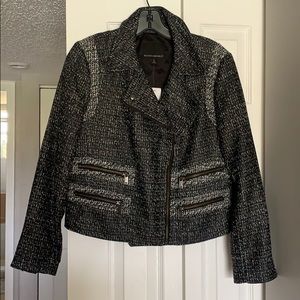 Banana Republic Tweed Moto Jacket